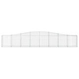 Arched Gabion Baskets 6 pcs 400x30x60/80 cm Galvanised Iron 3145804