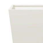 ZNTS Garden Planter White 40x40x40 cm Steel 851054