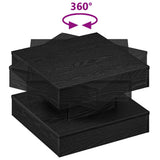 Coffee Table 360-Degree Rotatable Black 50x50x34.5 cm 858471