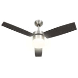 Ceiling Fan with Light and Remote Control 108 cm Dark Brown 51491
