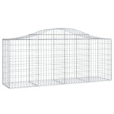 Arched Gabion Baskets 25 pcs 200x50x80/100 cm Galvanised Iron 3145635
