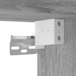 ZNTS 3 Piece Bathroom Cabinet Set Grey Sonoma Engineered Wood 3214763