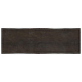 Table Top Dark Brown 200x60x cm Treated Solid Wood Live Edge 364051