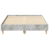 Bed Frame Concrete Grey 193 x 123 x 25 cm Engineered Wood 861078