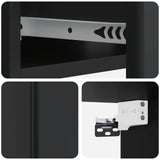 Wall-Mounted Side Table Black 59 x 34.5 x 17 cm Engineered Wood 899166