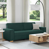 Sofa Dark Green 220 x 78 x 84 cm Fabric 4104995