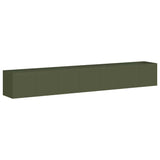 ZNTS Planter Olive Green 280x40x40 cm Cold-rolled Steel 860692