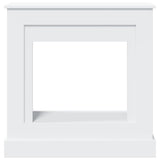 Fireplace Surround White 90x30x90 cm Engineered Wood 854589
