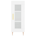 Highboard White 34.5x34x180 cm Engineered Wood 3199417