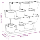 Vertical Garden Plant Set 12 pcs Anthracite Polypropylene 152206