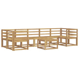 Outdoor Sofa Set 8 pcs White 59 x 59 x 37 cm Solid Acacia Wood 3387368