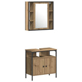 Bathroom Furniture Set 4 pcs Artisan Oak Engineered Wood 3334430