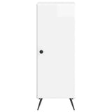 Sideboard High Gloss White 33 x 34.5 x 90 cm Engineered Wood 895519