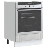 Oven Cabinet Lucca Concrete Grey Engineered Wood 853761