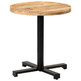 Bistro Table Round 70x75 cm Rough Mango Wood 320267