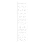 ZNTS Wall Mounted Wine Rack for 24 Bottles White Iron 340883