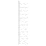 ZNTS Wall Mounted Wine Rack for 24 Bottles White Iron 340883