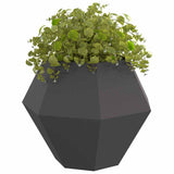 Planter 2 pcs Black 100 x 100 x 80 cm Steel 884025