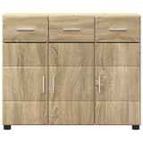Sideboard FLORIN Sonoma Oak 88.5 x 30.5 x 73 cm Engineered Wood 880313