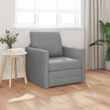 Sofa Bed Light Grey 74 x 77 x 81 cm Fabric 4106621