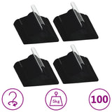 100 pcs Clothes Hanger Set Anti-slip Black Velvet 289922