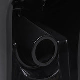 WC Ceramic Toilet Bathroom Round Toilet Bottom Water Flow Black 141136