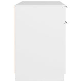 Desk White 100x50x75 cm Engineered Wood 811493