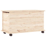 Storage Chest with Wheels ALTA 73x39.5x43 cm Solid Wood Pine 353927