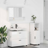 Bathroom Furniture Set with Drawer 3 pcs High Gloss White 3393027