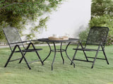 Garden Dining Set Anthracite Expanded metal mesh Medium Foldable 3084713