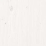 Bedside Cabinet White 40x35x49 cm Solid Wood Pine 813711