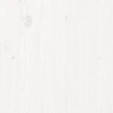 Bedside Cabinet White 40x35x49 cm Solid Wood Pine 813711
