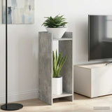 Plant Stand 2 pcs Concrete Grey 30 x 30 x 80 cm Engineered Wood 899585