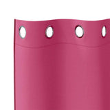 Blackout Curtains with Rings 2 pcs Bright Pink 225 x 140 cm 4107405