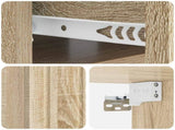 Wall-Mounted Bedside Cabinet 2 pcs Sonoma Oak 49 x 34.5 x 24 cm 898280