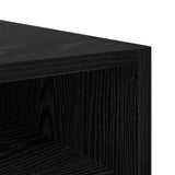 Bedside Table 2 pcs Black Oak 40 x 40 x 50 cm Engineered Wood 881817