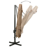 Cantilever Garden Parasol Taupe 312374
