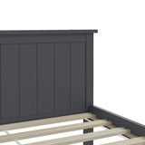 Bed Frame without Mattress Grey Solid Wood Pine 140x200 cm 322205