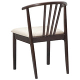 Dining Chair 2 pcs Light Brown and Light Solid Rubberwood 42020393