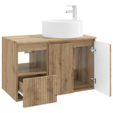 Bathroom Furniture Set 2 pcs Artisan Oak Engineered Wood 3404113