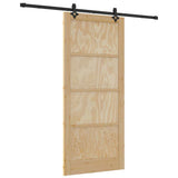 Sliding Door ORKDAL Brown 93 x 211 cm Solid Pine Wood 3333656