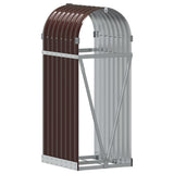 Log Holder Brown 40x45x100 cm Galvanised Steel 364567