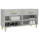 Shoe Cabinet Concrete Grey 102x35x55 cm Engineered Wood 812820