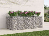 Gabion Raised Bed 2 pcs Silver 3422226
