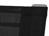 Garden Chair Set of 2 Black Steel frame and textilene fabric 42163