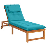 Sunlounger Cushion GEMERT 100% Polyester Turquoise 947512