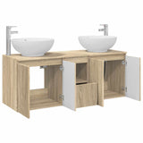 Bathroom Cabinet Set 3 pcs Sonoma Oak 49.5 x 44.5 x 65 cm 3405699