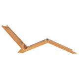 Sun Lounger Teak Teak hardwood Standard Collapsible Sun Lounger 316152