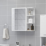 Bathroom Mirror Cabinet White 62.5x20.5x64 cm Engineered Wood 803308