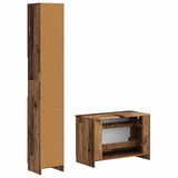 2 Piece Bathroom Cabinet Set UTRECHT Old Wood Engineered Wood 3417574